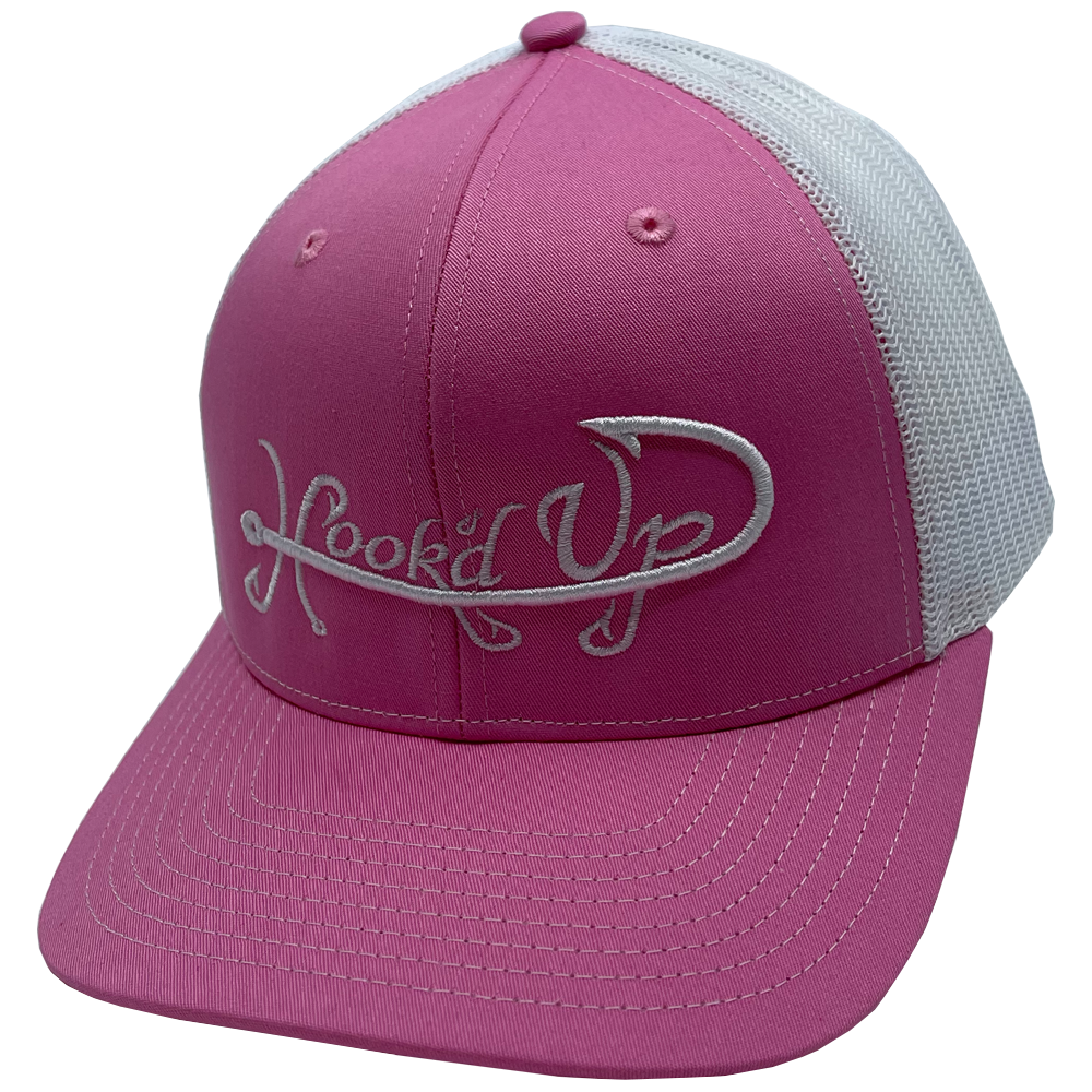 Signature Snapback Hat (Pink/White)