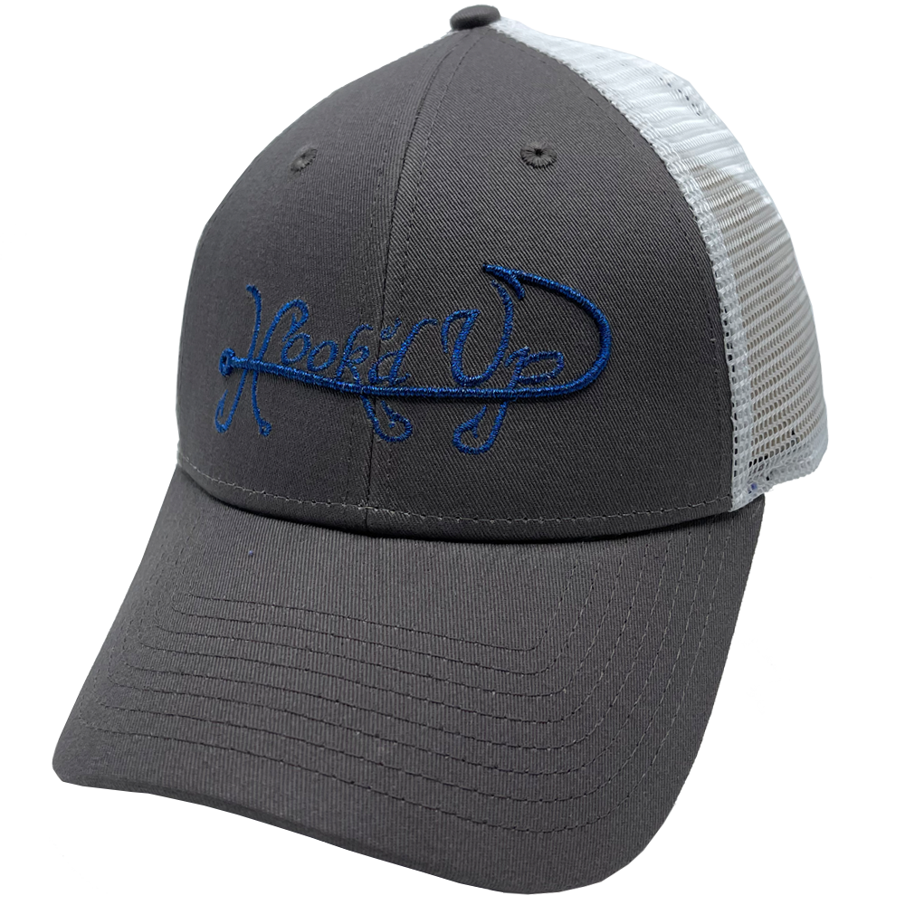 Signature Snapback Hat (Gray/White/Blue)