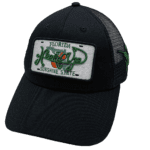 Signature Florida License Plate Snapback Hat (Black/White) - Sailfish