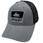 Hook'd Up Hogfish Silouette Snapback Hat (Gray/Black)