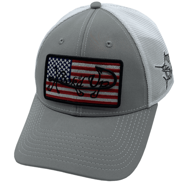 Signature American Flag Snapback Hat (Gray)