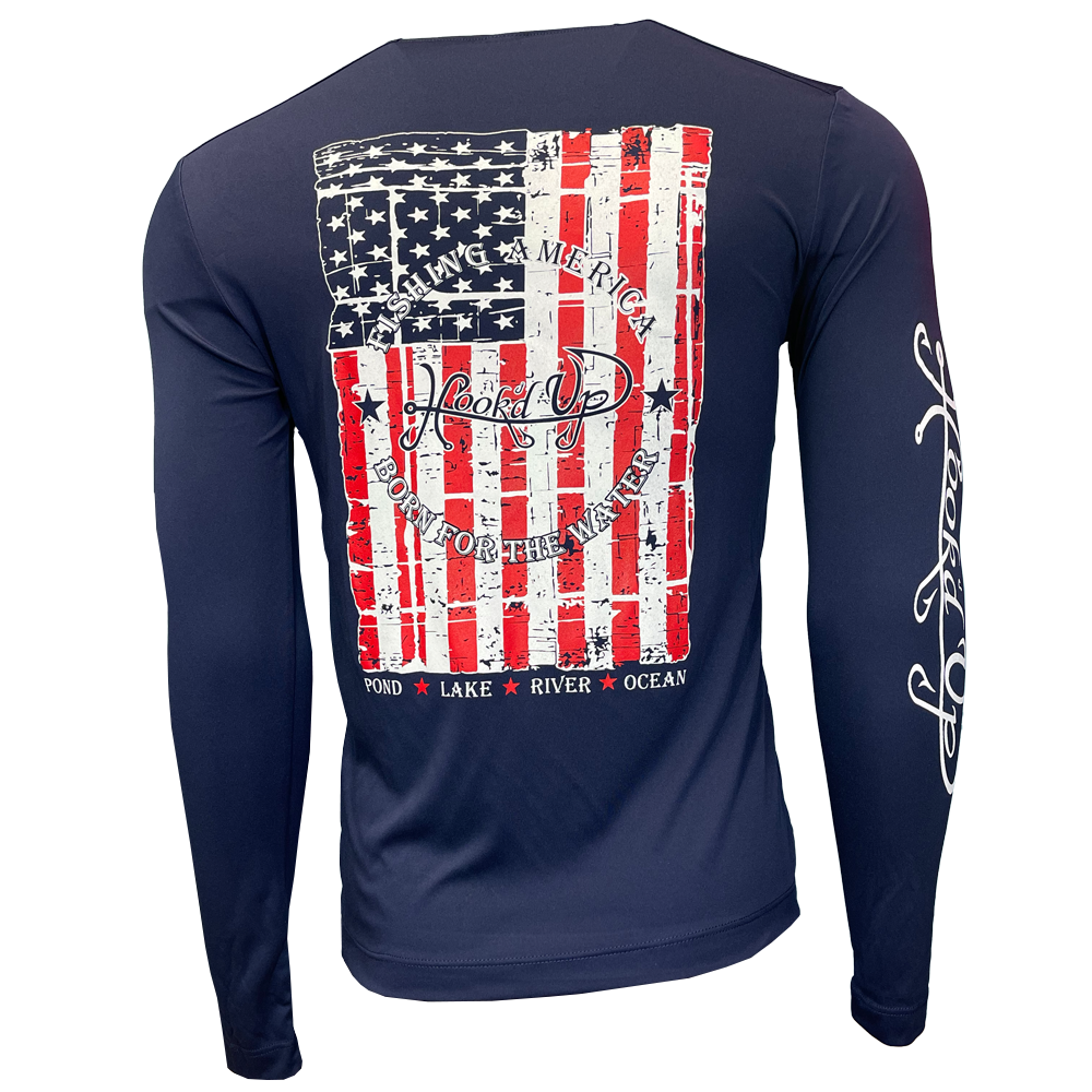 Fishing America "Born for the Water" Long Sleeve Performance